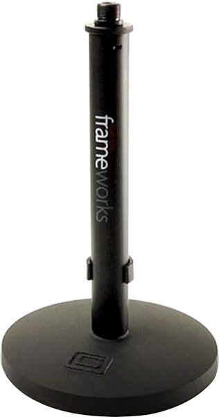 Gator GFW-MIC-0600 Round Base Desktop Microphone Stand, New, Action Position Back
