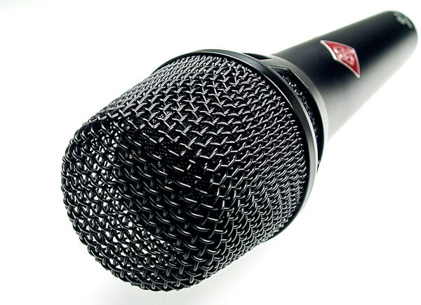 Neumann KMS 105 Pro Stage Condenser Mic, Black, Angle