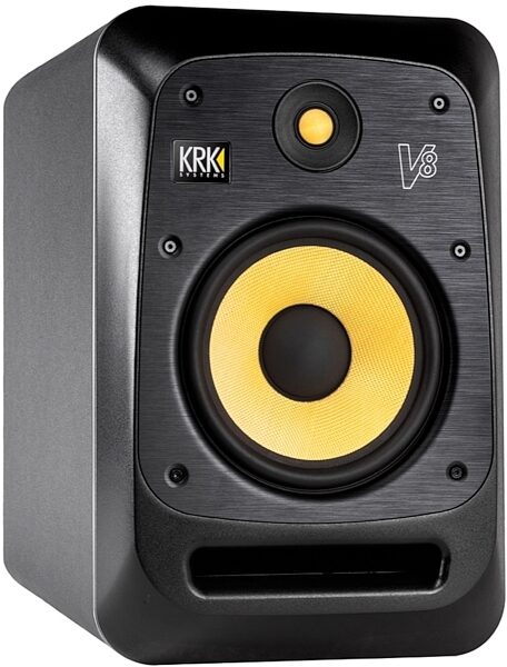 KRK V-Series V8 S4 Powered Monitor, Black, Left