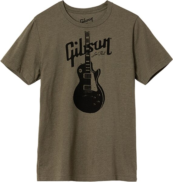 Gibson Les Paul T-Shirt, Olive Green, 2-XL, Action Position Back