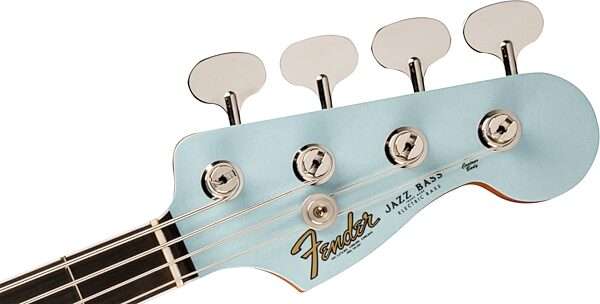 Fender Gold Foil Jazz Bass Guitar (with Gig Bag), Action Position Back