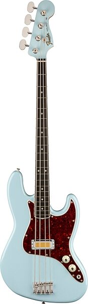 Fender Gold Foil Jazz Bass Guitar (with Gig Bag), Action Position Back