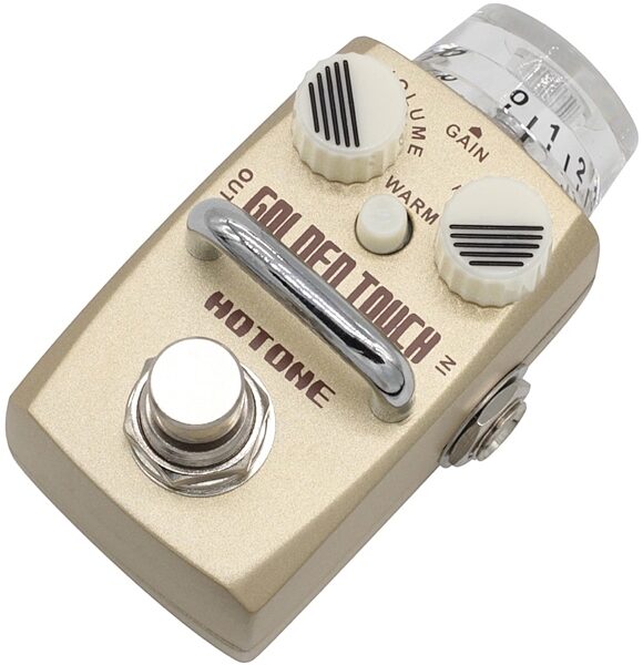 Hotone Golden Touch Tube-Style Overdrive Pedal, Angle
