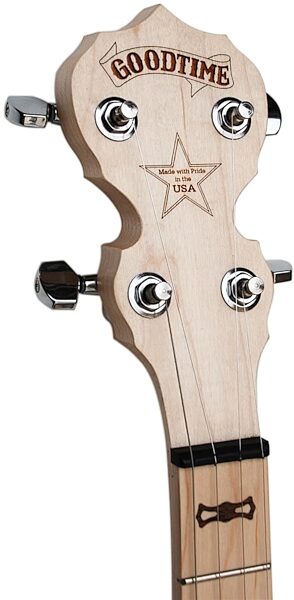 Deering Goodtime 2 Banjo with Resonator, 5-String, Peghead