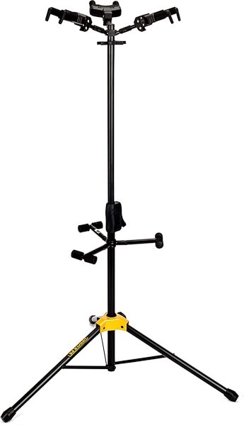 Hercules GS432B Auto Grip Triple Guitar Stand, Action Position Back