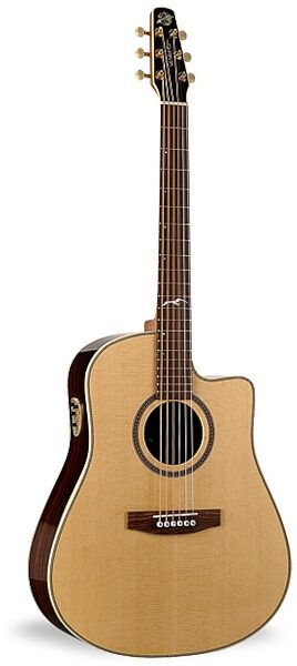 Seagull Studio CW QII Cutaway Acoustic-Electric Guitar (with Case), Main