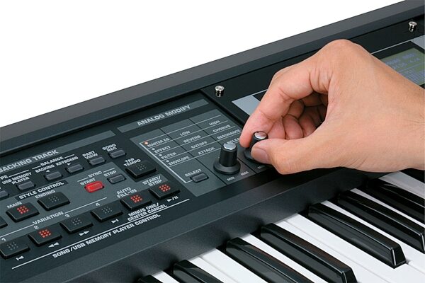 Roland GW8 Interactive Music Workstation Keyboard, Control Detail