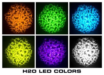 American DJ H2O LED Water Effect Light, LED Colors