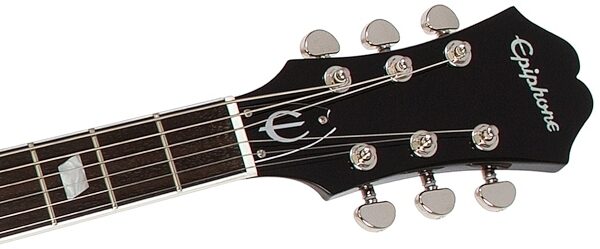 Epiphone Limited Edition Gary Clark Jr Blak and Blu Casino Electric Guitar, Headstock