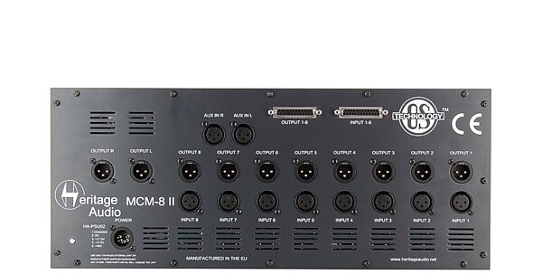 Heritage Audio MCM-8 MK2 500 Series 8-Slot Rack, ve