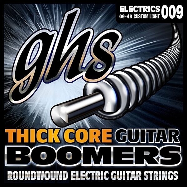 GHS HGBC Thick Core Boomers Electric Guitar Strings, Custom Light