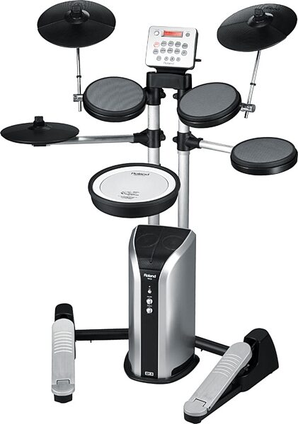 Roland HD-3 V-Drums Lite Electronic Drum Kit, Shown with Optional PM-03 Speaker