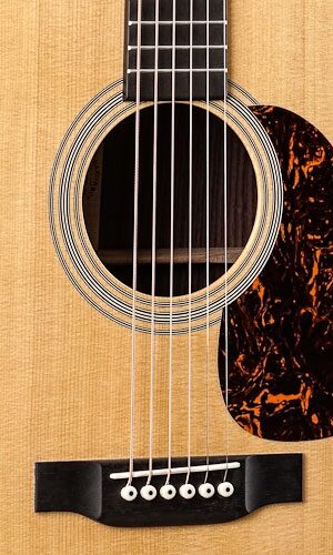 Martin HD-28E Retro Acoustic-Electric Guitar (with Case), Soundhole