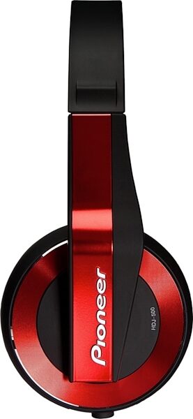 Pioneer HDJ-500 DJ Headphones, Red 1