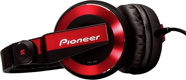 Pioneer HDJ-500 DJ Headphones, Red 2