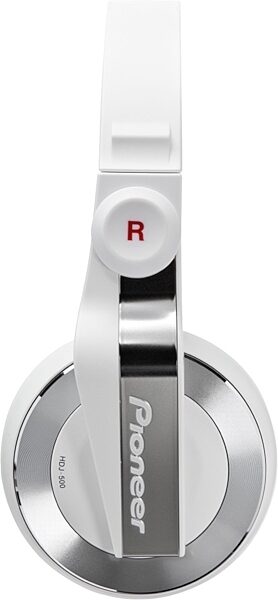 Pioneer HDJ-500 DJ Headphones, White 3