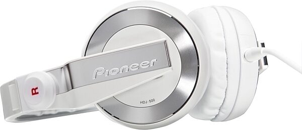 Pioneer HDJ-500 DJ Headphones, White 1