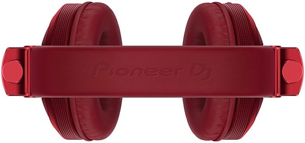 Pioneer DJ HDJ-X5BT Wireless Bluetooth DJ Headphones, Red, Top