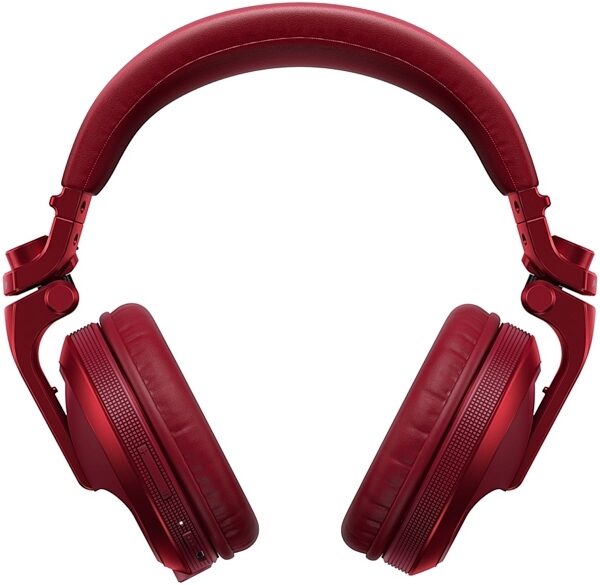Pioneer DJ HDJ-X5BT Wireless Bluetooth DJ Headphones, Red, Front