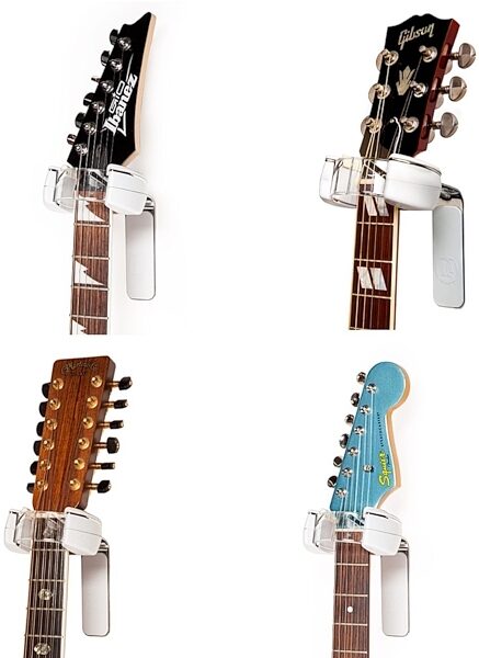 D&A Headlock Self-Locking Guitar Hanger, Chrome IV