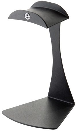 K&M 16075 Headphones Table Stand, Black, Action Position Front
