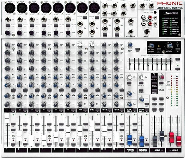 Phonic Helix18FW 18-Channel Mixer with FireWire, Main