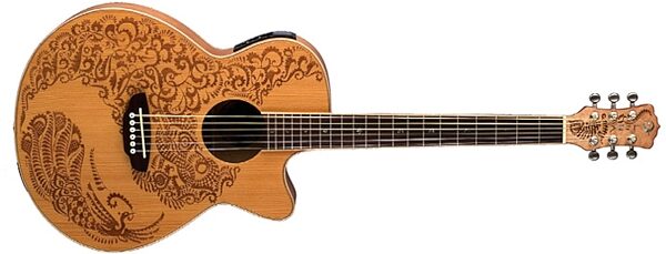 Luna Henna Paradise C Acoustic-Electric Guitar, Body