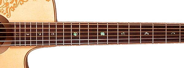 Luna Henna Paradise S Acoustic-Electric Guitar, Neck