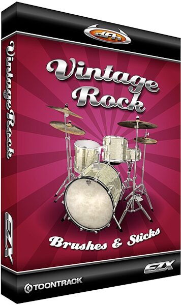 Toontrack Vintage Rock EZX Expansion for EZ Drummer Software, Box