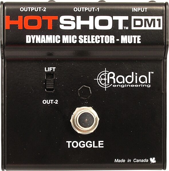Radial Hot Shot DM1 Microphone Switcher Pedal, New, Main