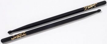 Zildjian 5B Wood Tip Drumsticks, Black