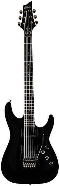 Schecter C1 Electric Guitar with Floyd Rose Tremolo, Gloss Black