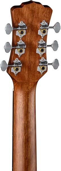 Luna High Tide Grand Concert Acoustic-Electric Guitar, Left-Handed, Blemished, Rear detail Headstock