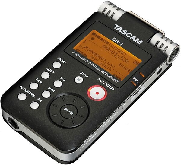 TASCAM DR-1 Portable Digital Recorder, Alternate View