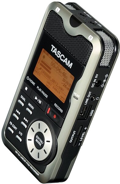 TASCAM DR2d Portable Digital Recorder, Angle