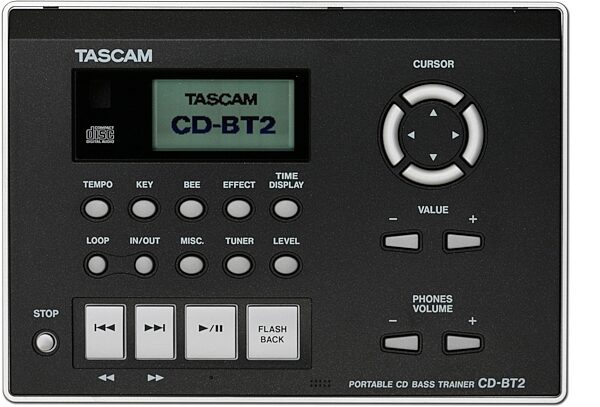 TASCAM CDBT2 Portable CD Bass Trainer, Top