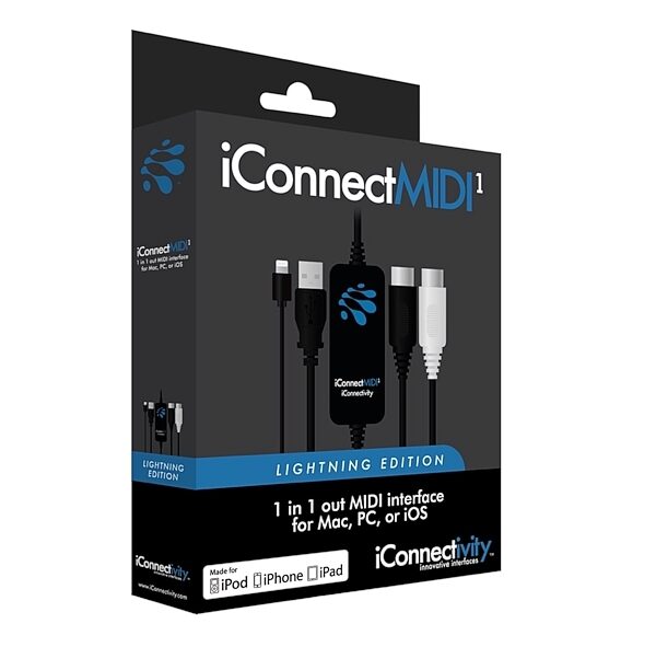 iConnectivity iConnectMIDI1 USB MIDI Interface, Lightning Edition, Package