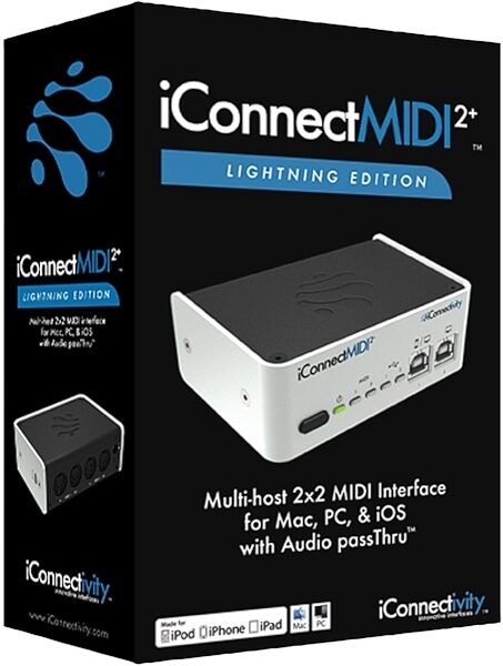 iConnectivity iConnectMIDI2+ Interface, Lightning Edition, Package