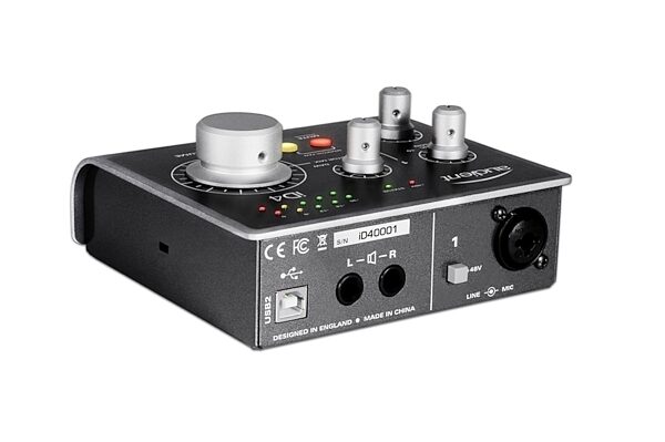 Audient iD4 USB Audio Interface, Right Angle