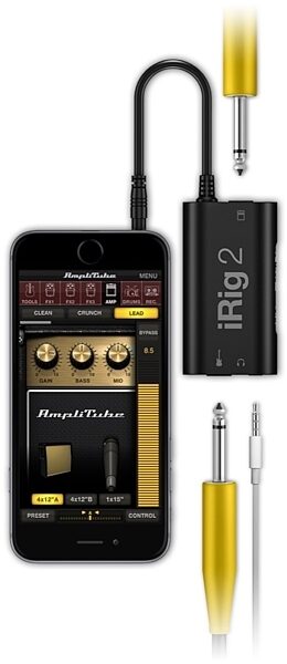 IK Multimedia iRig 2 Mobile Analog Guitar Interface for iOS/Mac with TRRS Jack, New, In Use 1