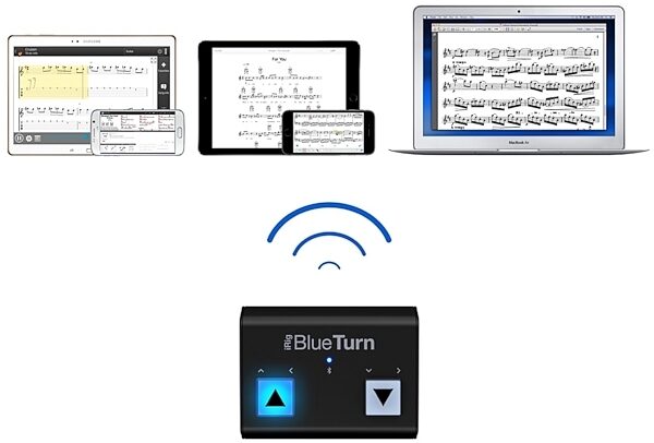 IK Multimedia iRig BlueTurn Bluetooth Page Turner, Devices