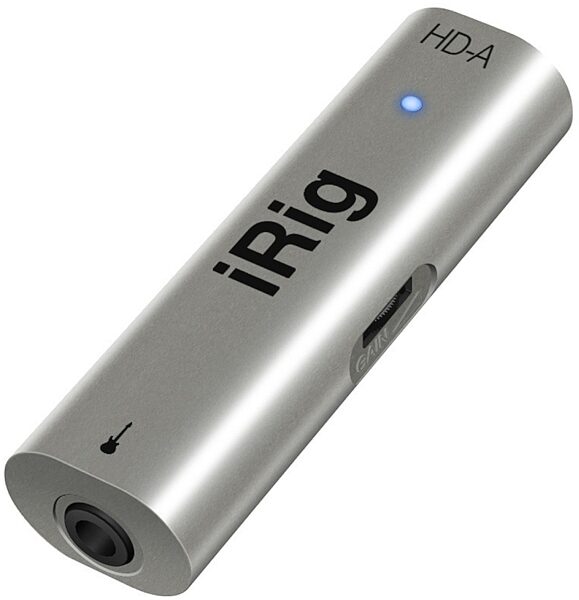 IK Multimedia iRig HD-A Android Guitar Interface, Angle