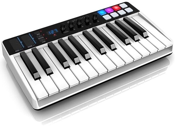 IK Multimedia iRig Keys I/O 25 Keyboard Controller, Warehouse Resealed, Angle