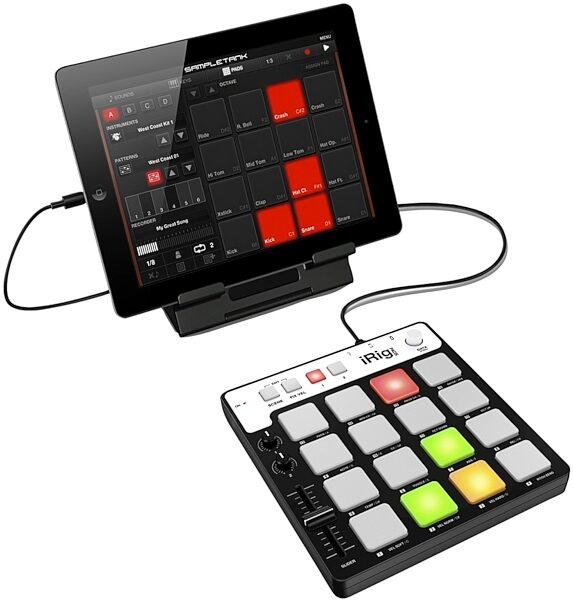 IK Multimedia iRig Pads iOS/USB MIDI Pad Controller, In Use 2