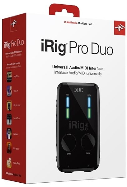 IK Multimedia iRig Pro Duo Audio/MIDI Interface, Left