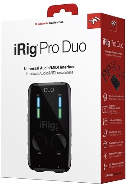 IK Multimedia iRig Pro Duo Audio/MIDI Interface, Right