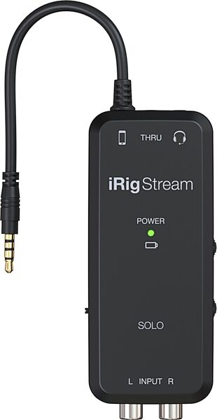 IK Multimedia iRig Stream Solo TRRS Audio Interface, New, Action Position Back