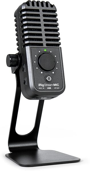 IK Multimedia iRig Stream Mic USB Microphone, New, Action Position Back