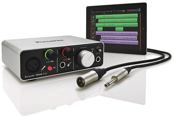 Focusrite iTrack Solo USB and iPad Audio Interface, Glamour View