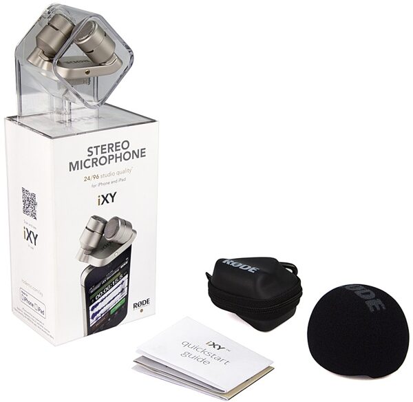 Rode iXY Stereo Recording Microphone for iPhone and iPad with 30-Pin Connector, Warehouse Resealed, Package